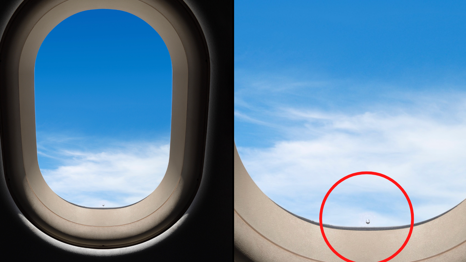 ما سبب وجود ثقب في نافذة الطائرة؟